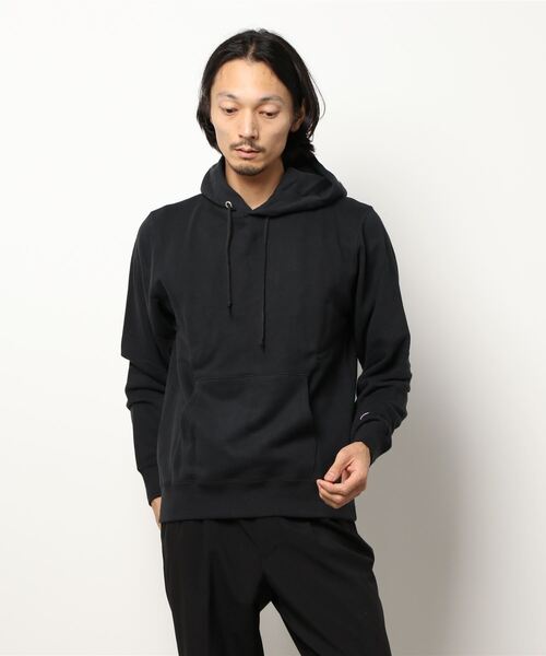 Champion（チャンピオン）の「【Champion】フードスクリプトビッグシルエットパーカー（パーカー・メンズ・ホワイト/ブラック/パープル・L/M/XL）」の8枚目の写真