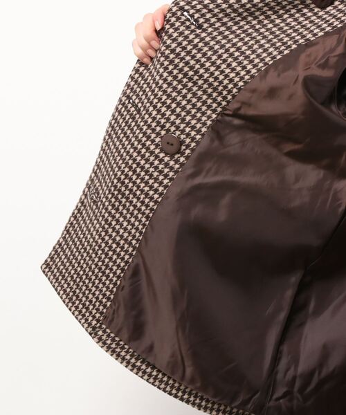 axes femme（アクシーズファム）の「ベロアリボン付ショートコート（ピーコート・レディース・ブラウン/ダークグリーン/ブラック・MEDIUM）」の5枚目の写真