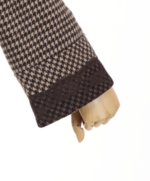 axes femme（アクシーズファム）の「ベロアリボン付ショートコート（ピーコート・レディース・ブラウン/ダークグリーン/ブラック・MEDIUM）」の15枚目の写真