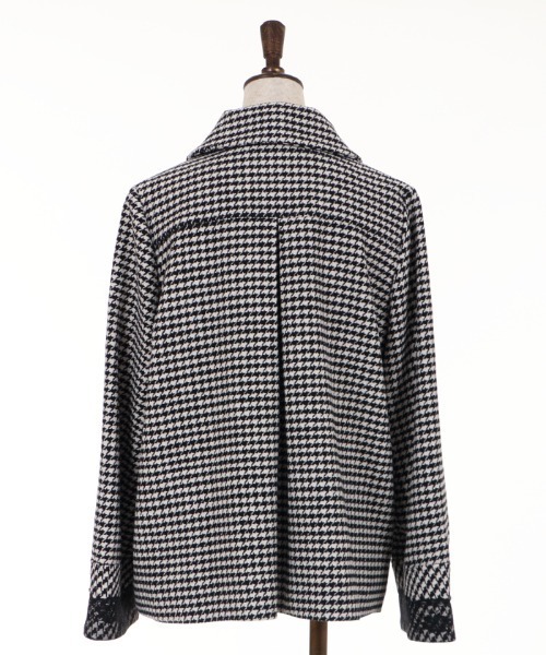 axes femme（アクシーズファム）の「ベロアリボン付ショートコート（ピーコート・レディース・ブラウン/ダークグリーン/ブラック・MEDIUM）」の19枚目の写真