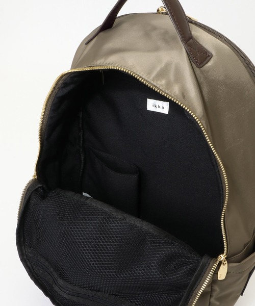ikka（イッカ）の「ポリエステルナイロンPC収納リュック（バックパック/リュック・レディース・ブラック/ブラウン/グレー・FREE）」の6枚目の写真