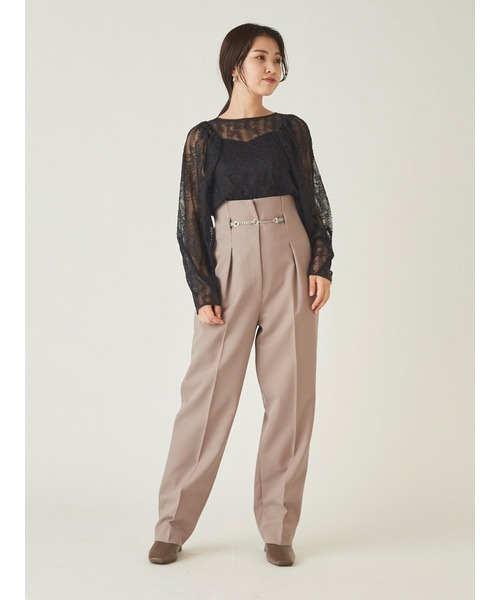 SNIDEL - ♡新品♡snidel レースディティールブラウス SNIDEL レースギャザーディテールブラウス アイボリー - メルカリ