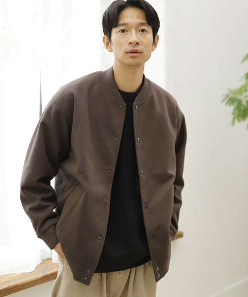 LAKOLE（ラコレ）の「メルトンカルゼスタジャン / 218471（スタジャン・メンズ・ブラック/グレー/ブラウン・MEDIUM/LARGE）」の3枚目の写真