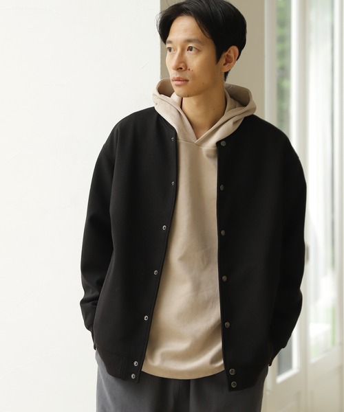 LAKOLE（ラコレ）の「メルトンカルゼスタジャン / 218471（スタジャン・メンズ・ブラック/グレー/ブラウン・MEDIUM/LARGE）」の2枚目の写真