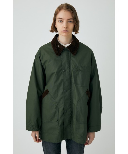 MOUSSY（マウジー）の「HUNTING MIDDLE ジャケット（ミリタリージャケット・レディース・ダークグリーン/ライトベージュ・FREE）」の14枚目の写真