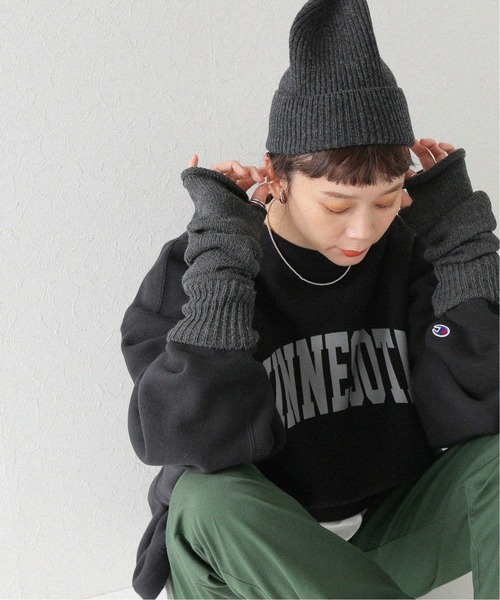 Calimar（カリマール）の「【Calimar/カリマール】LONG HAND WARMER：ハンドウォーマー◆（手袋・レディース・ブラウン/グレー/カーキ/ナチュラル・FREE）」の2枚目の写真