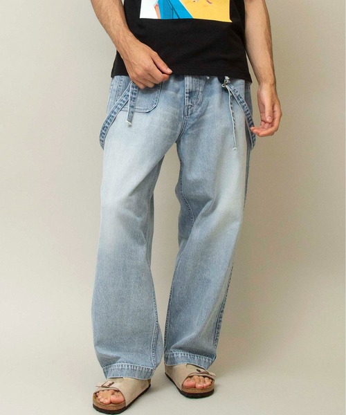 Johnbull（ジョンブル）の「サスペンダーワイドパンツ（その他パンツ・メンズ・ライトインディゴブルー・MEDIUM/LARGE/SMALL）」の8枚目の写真