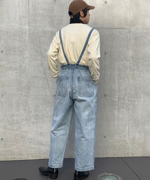 Johnbull（ジョンブル）の「サスペンダーワイドパンツ（その他パンツ・メンズ・ライトインディゴブルー・MEDIUM/LARGE/SMALL）」の4枚目の写真
