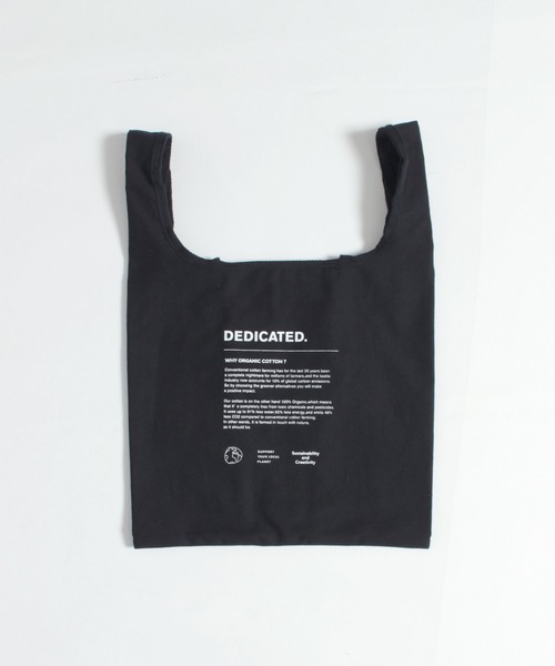 DEDICATED.（デディケイテッド）の「MARKET Tote Bag Why（トートバッグ・メンズ・オフホワイト/ブラック・FREE）」の2枚目の写真