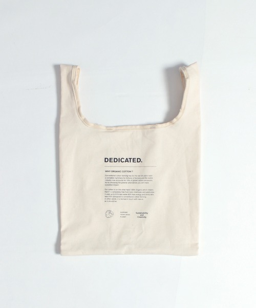 DEDICATED.（デディケイテッド）の「MARKET Tote Bag Why（トートバッグ・メンズ・オフホワイト/ブラック・FREE）」の3枚目の写真