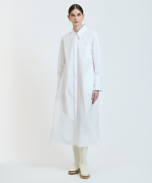 値引きする セール Estnation ストレッチブロードシャツワンピース ワンピース Estnation エストネーション のファッション 安い オンライン 買取 Arenatheatre Net