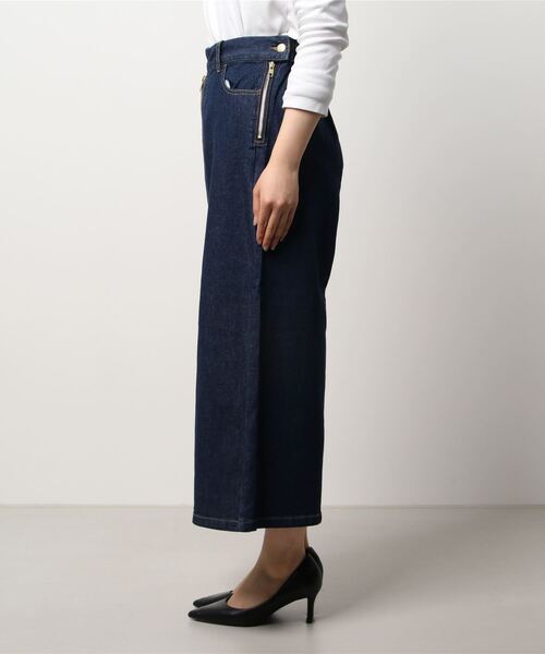 INTERPLANET（インタープラネット）の「フロントＺＩＰデニムパンツ（デニムパンツ・レディース・ブルー/インディゴブルー/ナチュラル・FREE）」の4枚目の写真