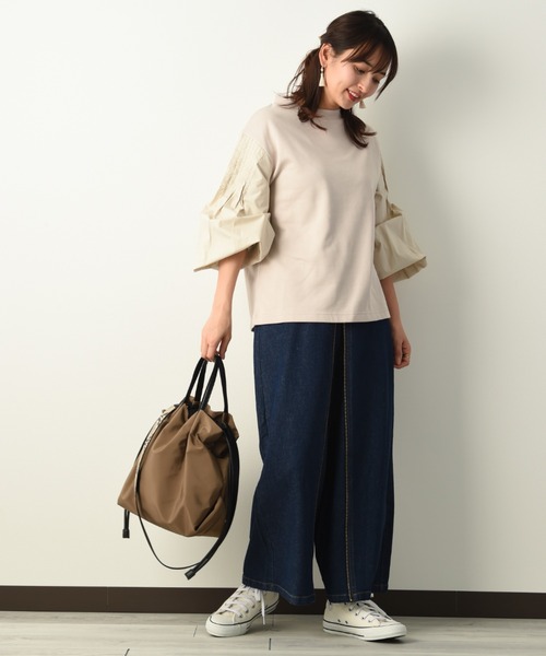 INTERPLANET（インタープラネット）の「フロントＺＩＰデニムパンツ（デニムパンツ・レディース・ブルー/インディゴブルー/ナチュラル・FREE）」の12枚目の写真