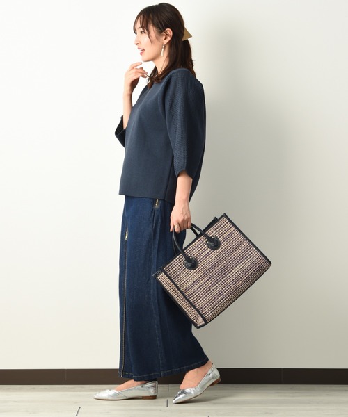 INTERPLANET（インタープラネット）の「フロントＺＩＰデニムパンツ（デニムパンツ・レディース・ブルー/インディゴブルー/ナチュラル・FREE）」の9枚目の写真