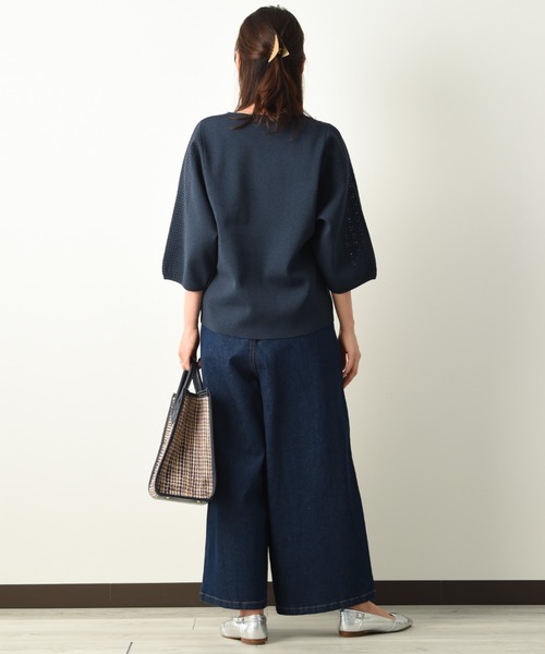 INTERPLANET（インタープラネット）の「フロントＺＩＰデニムパンツ（デニムパンツ・レディース・ブルー/インディゴブルー/ナチュラル・FREE）」の10枚目の写真