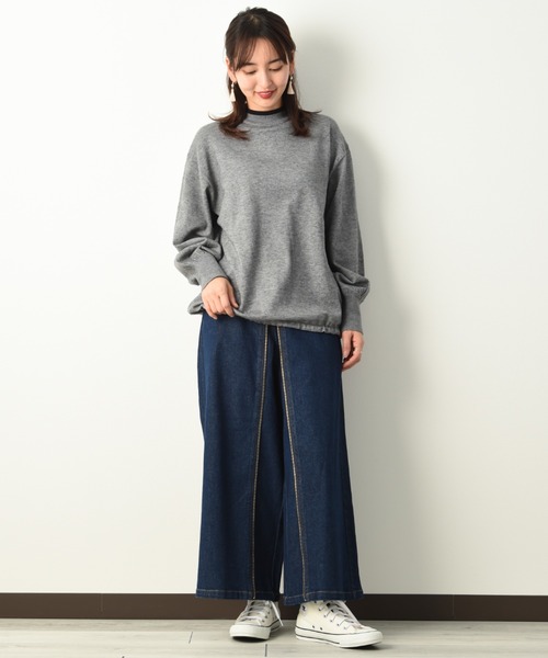 INTERPLANET（インタープラネット）の「フロントＺＩＰデニムパンツ（デニムパンツ・レディース・ブルー/インディゴブルー/ナチュラル・FREE）」の7枚目の写真