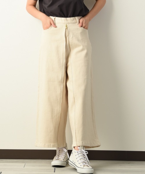 INTERPLANET（インタープラネット）の「フロントＺＩＰデニムパンツ（デニムパンツ・レディース・ブルー/インディゴブルー/ナチュラル・FREE）」の15枚目の写真