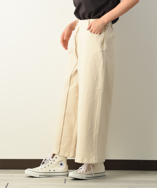 INTERPLANET（インタープラネット）の「フロントＺＩＰデニムパンツ（デニムパンツ・レディース・ブルー/インディゴブルー/ナチュラル・FREE）」の16枚目の写真