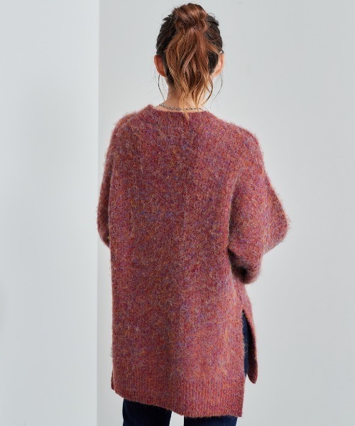 cepo(セポ)の「シャギーロングニット(ニット/セーター・レディース・レッド/ピンク・M)」の8枚目の写真
