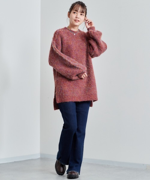 cepo(セポ)の「シャギーロングニット(ニット/セーター・レディース・レッド/ピンク・M)」の15枚目の写真