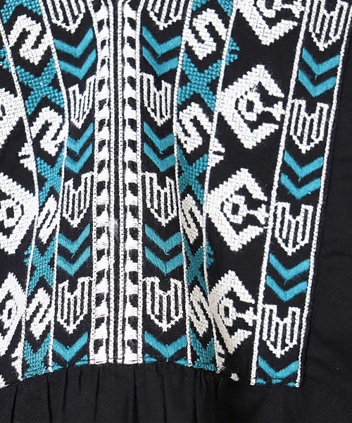 sara mallika（サラ マリカ）の「【 sara mallika / サラマリカ 】 COTTON KIKA LINE EMB TOP / コットンエンブロイダリーブラウス（シャツ/ブラウス・レディース・ホワイト/ブラック・FREE）」の10枚目の写真