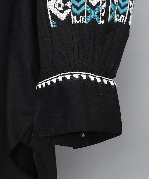 sara mallika（サラ マリカ）の「【 sara mallika / サラマリカ 】 COTTON KIKA LINE EMB TOP / コットンエンブロイダリーブラウス（シャツ/ブラウス・レディース・ホワイト/ブラック・FREE）」の13枚目の写真