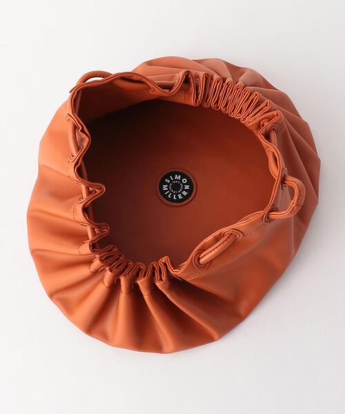6(ロク)の「<SIMON MILLER>FAKE LEATHER SCRUNCH BAG/バッグ(ハンドバッグ・レディース・オレンジ・FREE)」の4枚目の写真