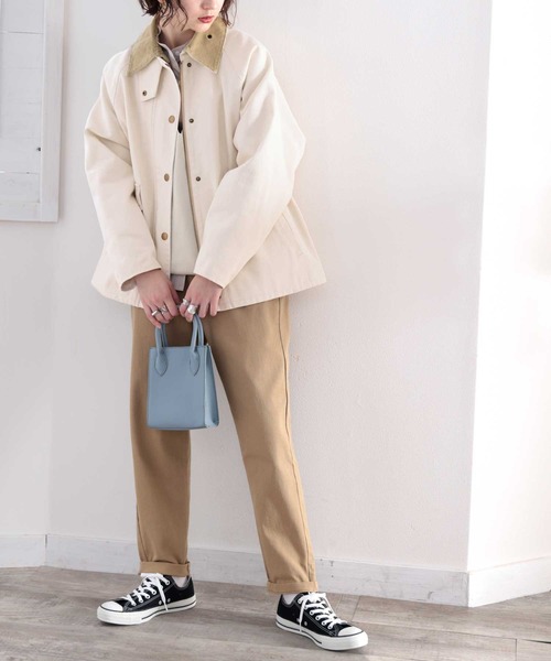 Java（ジャバ）の「《JaVa ジャバコラボ》映える１枚！裏地キルティングコットンワークカバーオール（ミリタリージャケット・メンズ・ベージュ/ブラック/オリーブ・SMALL/MEDIUM/LARGE/X-LARGE）」の19枚目の写真