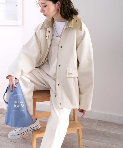 Java（ジャバ）の「《JaVa ジャバコラボ》映える１枚！裏地キルティングコットンワークカバーオール（ミリタリージャケット・メンズ・ベージュ/ブラック/オリーブ・SMALL/MEDIUM/LARGE/X-LARGE）」の21枚目の写真