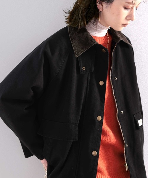 Java（ジャバ）の「《JaVa ジャバコラボ》映える１枚！裏地キルティングコットンワークカバーオール（ミリタリージャケット・メンズ・ベージュ/ブラック/オリーブ・SMALL/MEDIUM/LARGE/X-LARGE）」の8枚目の写真