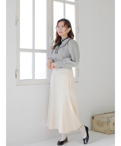 Areeam(アリーム)の「レトロな彼女のチェックブラウス(シャツ/ブラウス・レディース・ブラック/ピンク・FREE)」の11枚目の写真