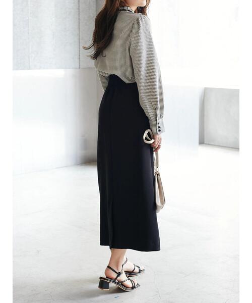 Areeam(アリーム)の「レトロな彼女のチェックブラウス(シャツ/ブラウス・レディース・ブラック/ピンク・FREE)」の7枚目の写真