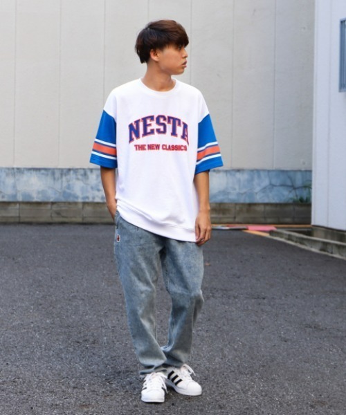 NESTA BRAND（ネスタブランド）の「ムラブリーチシェフパンツ（デニムパンツ・メンズ・インディゴブルー/ブラック・M/L/XL）」の3枚目の写真