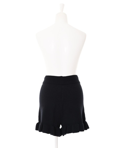 Narcissus（ナルシス）の「【Narcissus】フリルニットショートパンツ（その他パンツ・レディース・ブラック/アイボリー・FREE）」の4枚目の写真