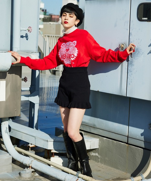 Narcissus（ナルシス）の「【Narcissus】フリルニットショートパンツ（その他パンツ・レディース・ブラック/アイボリー・FREE）」の9枚目の写真