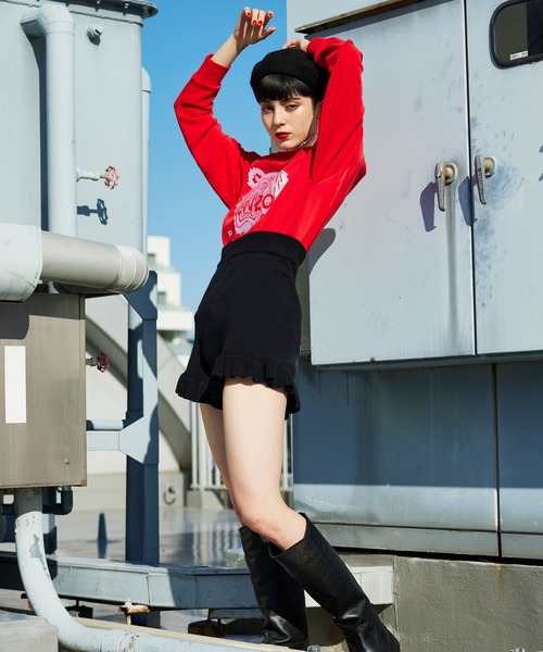 Narcissus（ナルシス）の「【Narcissus】フリルニットショートパンツ（その他パンツ・レディース・ブラック/アイボリー・FREE）」の11枚目の写真