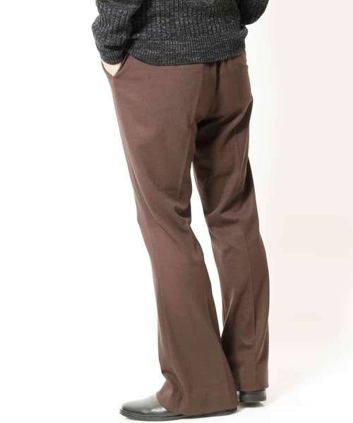 MK MICHEL KLEIN HOMME (エムケーミッシェルクランオム)の「『残りわずか/在庫限り』TRキモウストレッチフレアボトム(その他パンツ・メンズ・ライトブラウン/ブラック・46/48)」の6枚目の写真