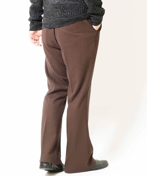 MK MICHEL KLEIN HOMME (エムケーミッシェルクランオム)の「『残りわずか/在庫限り』TRキモウストレッチフレアボトム(その他パンツ・メンズ・ライトブラウン/ブラック・46/48)」の7枚目の写真