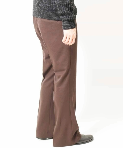 MK MICHEL KLEIN HOMME (エムケーミッシェルクランオム)の「『残りわずか/在庫限り』TRキモウストレッチフレアボトム(その他パンツ・メンズ・ライトブラウン/ブラック・46/48)」の8枚目の写真