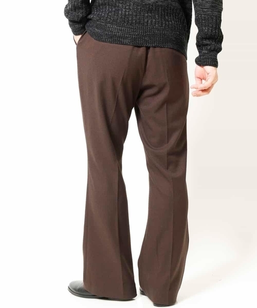 MK MICHEL KLEIN HOMME (エムケーミッシェルクランオム)の「『残りわずか/在庫限り』TRキモウストレッチフレアボトム(その他パンツ・メンズ・ライトブラウン/ブラック・46/48)」の9枚目の写真
