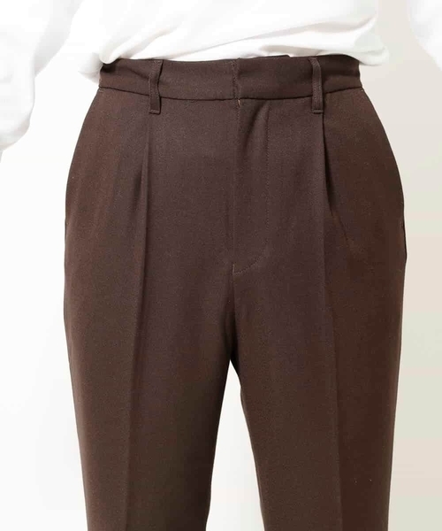 MK MICHEL KLEIN HOMME (エムケーミッシェルクランオム)の「『残りわずか/在庫限り』TRキモウストレッチフレアボトム(その他パンツ・メンズ・ライトブラウン/ブラック・46/48)」の10枚目の写真