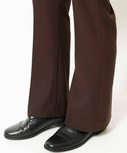 MK MICHEL KLEIN HOMME (エムケーミッシェルクランオム)の「『残りわずか/在庫限り』TRキモウストレッチフレアボトム(その他パンツ・メンズ・ライトブラウン/ブラック・46/48)」の13枚目の写真