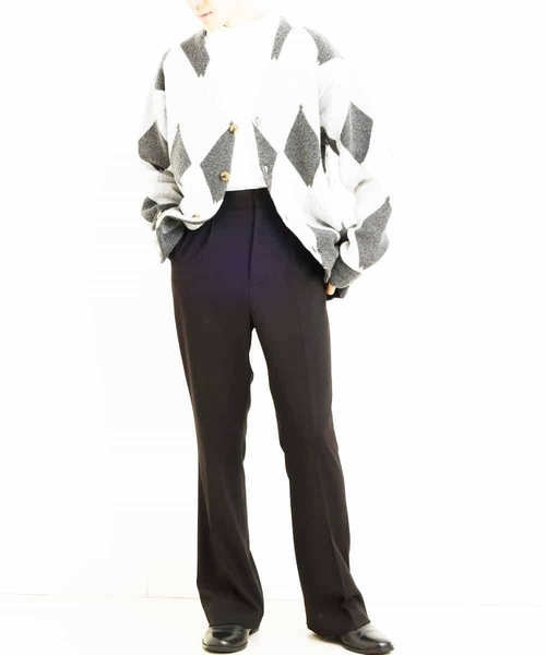 MK MICHEL KLEIN HOMME (エムケーミッシェルクランオム)の「『残りわずか/在庫限り』TRキモウストレッチフレアボトム(その他パンツ・メンズ・ライトブラウン/ブラック・46/48)」の14枚目の写真