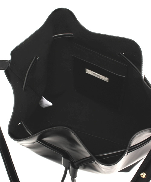 OUTLET（アウトレット）の「【mystic】巾着ショルダーBAG（ショルダーバッグ・レディース・ブラック/オフホワイト・FREE）」の9枚目の写真