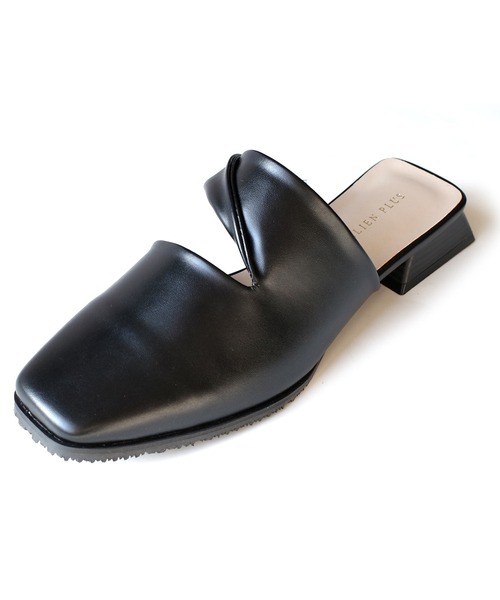 AmiAmi（アミアミ）の「スクエアトゥカットアウトミュール（サンダル・レディース・アイボリー/ブルーグリーン/ブラック・M/S/LL/L）」の13枚目の写真