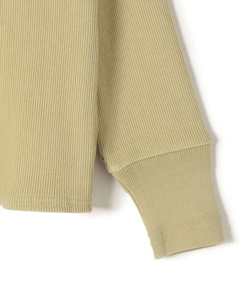 SHIPS Days(シップスデイズ)の「SHIPS Days:ジャージーリブVネックカーディガン(カーディガン/ボレロ・レディース・ブラック/オフホワイト/イエロー系その他・ONE SIZE)」の6枚目の写真