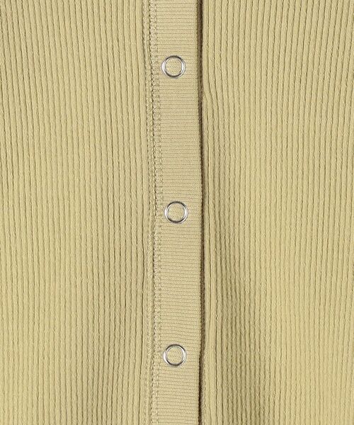 SHIPS Days(シップスデイズ)の「SHIPS Days:ジャージーリブVネックカーディガン(カーディガン/ボレロ・レディース・ブラック/オフホワイト/イエロー系その他・ONE SIZE)」の7枚目の写真