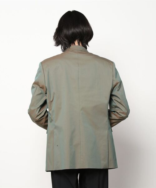 MR.GENTLEMAN（ミスタージェントルマン）の「CHAMBRAY DOUBLE BREASTED JACKET（テーラードジャケット・メンズ・カーキ・SMALL/MEDIUM/LARGE）」の3枚目の写真