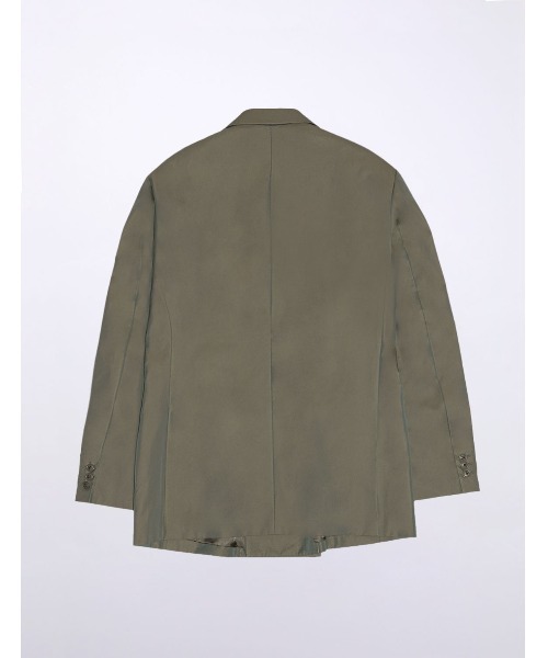 MR.GENTLEMAN（ミスタージェントルマン）の「CHAMBRAY DOUBLE BREASTED JACKET（テーラードジャケット・メンズ・カーキ・SMALL/MEDIUM/LARGE）」の2枚目の写真