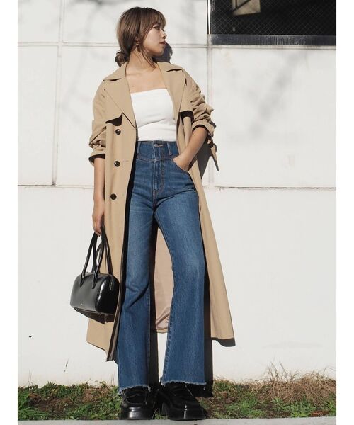 EVRIS（エヴリス）の「VINTAGEフレアデニムパンツ（デニムパンツ・レディース・ライトブルー/ブルー・SMALL/MEDIUM）」の11枚目の写真